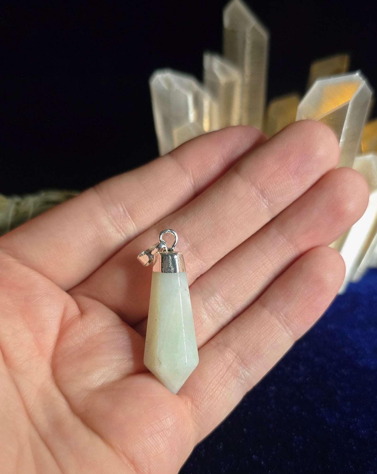 Amazonite Pendant for Courageous Communication