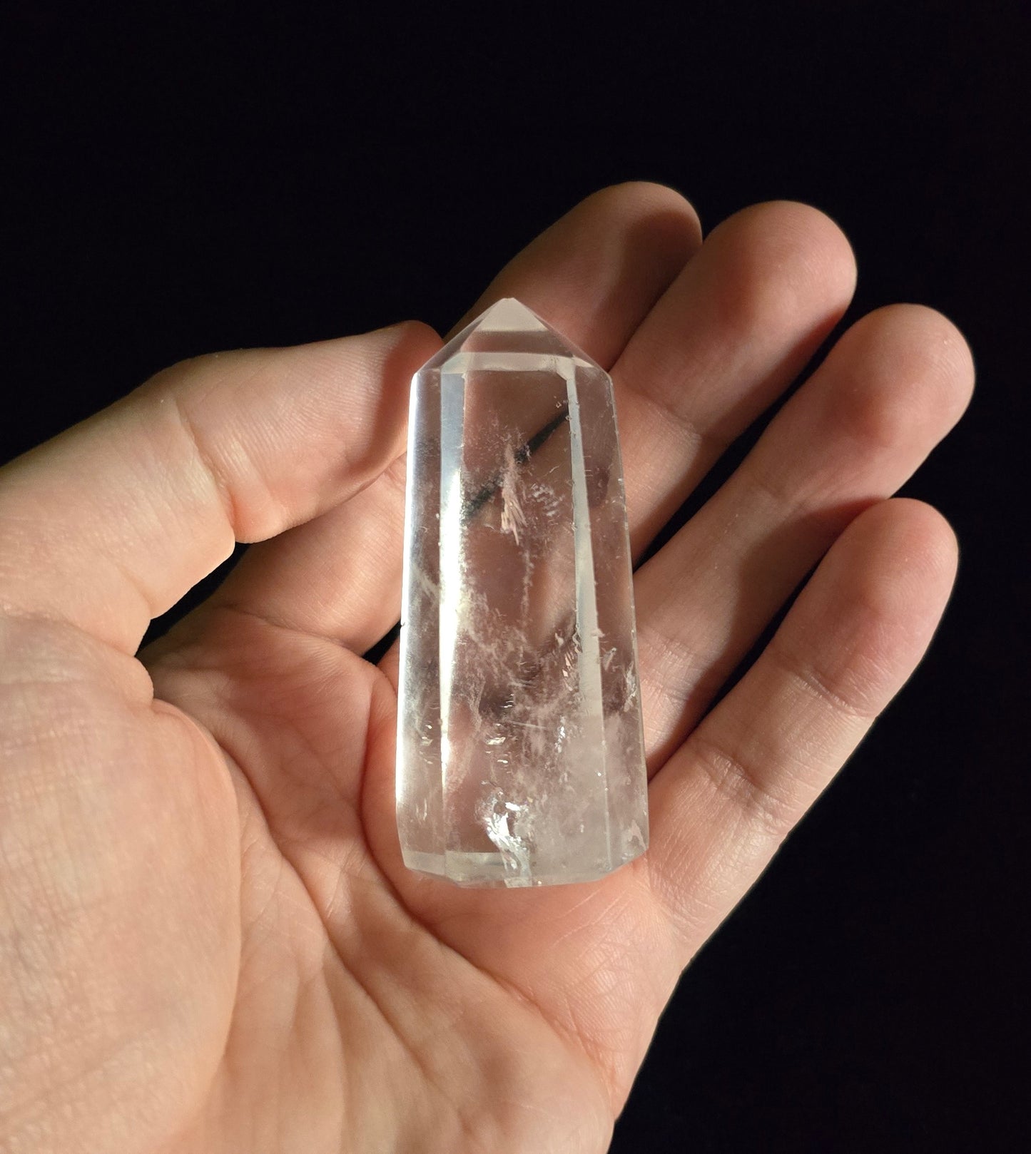 Clear Quartz Obelisk/Point – Clarity & Amplification | Natural Quartz for Intention Work | Crystal for Meditation & Ritual Use