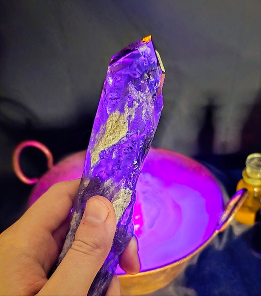 Bahia Amethyst Dragontooth Spear – Crown of Insight, Spirit, and Protection