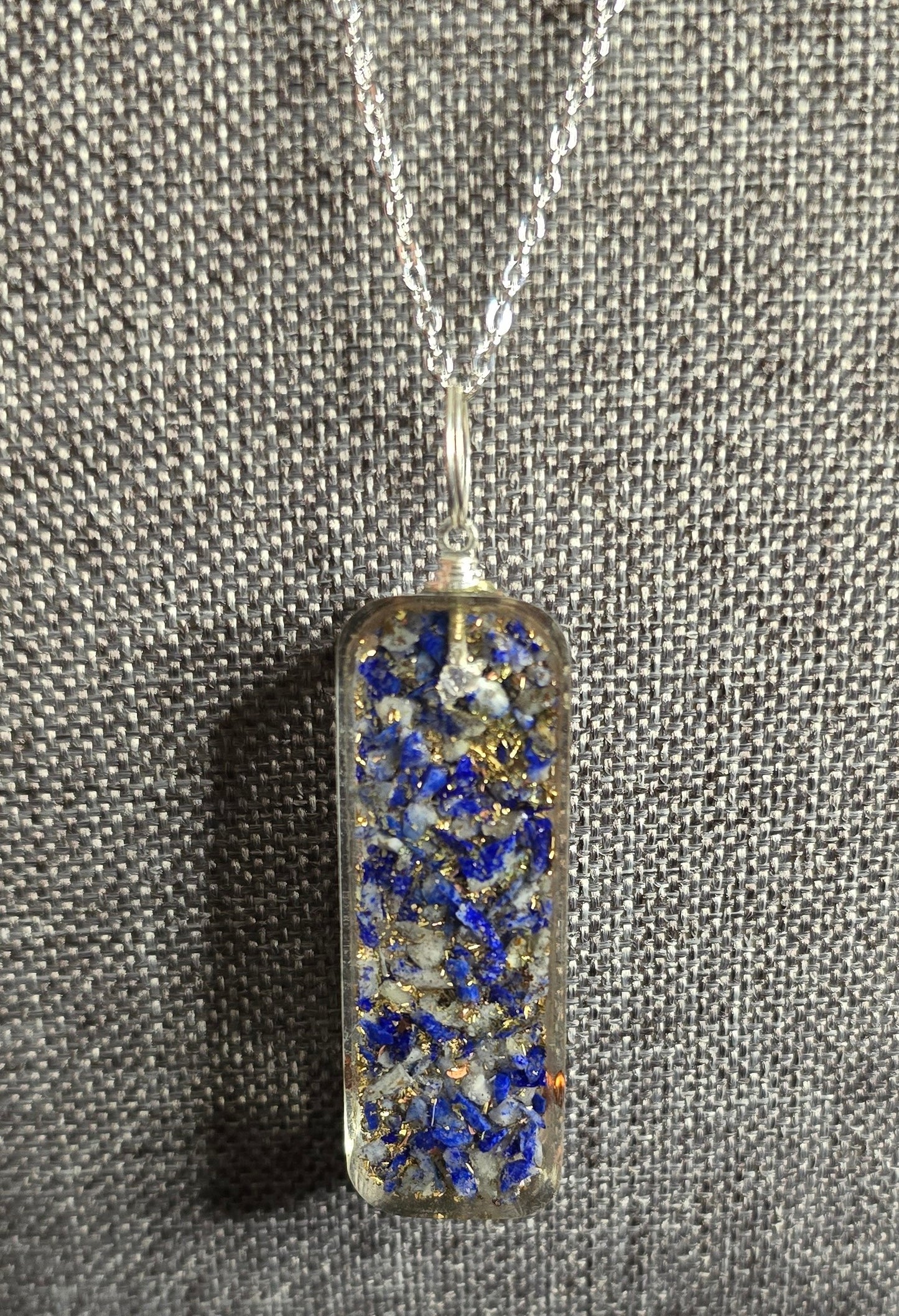 Lapis Orgonite Pendant for Wisdom and Vision