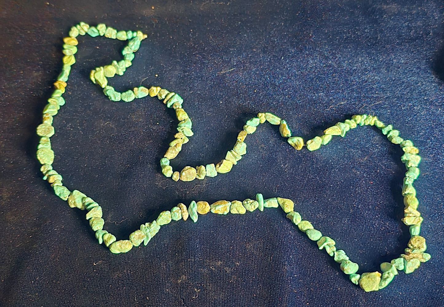 Turquoise Chip Necklace for Tranquility and Communication