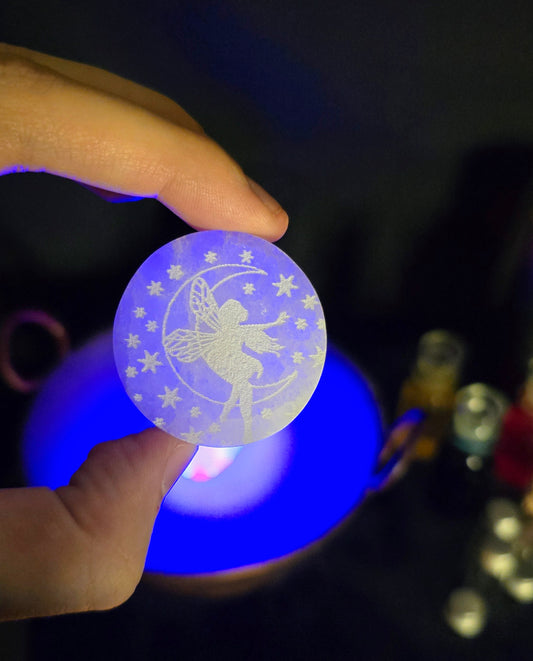 Selenite Etched Plate – Purifier and High Vibration Charging Tool