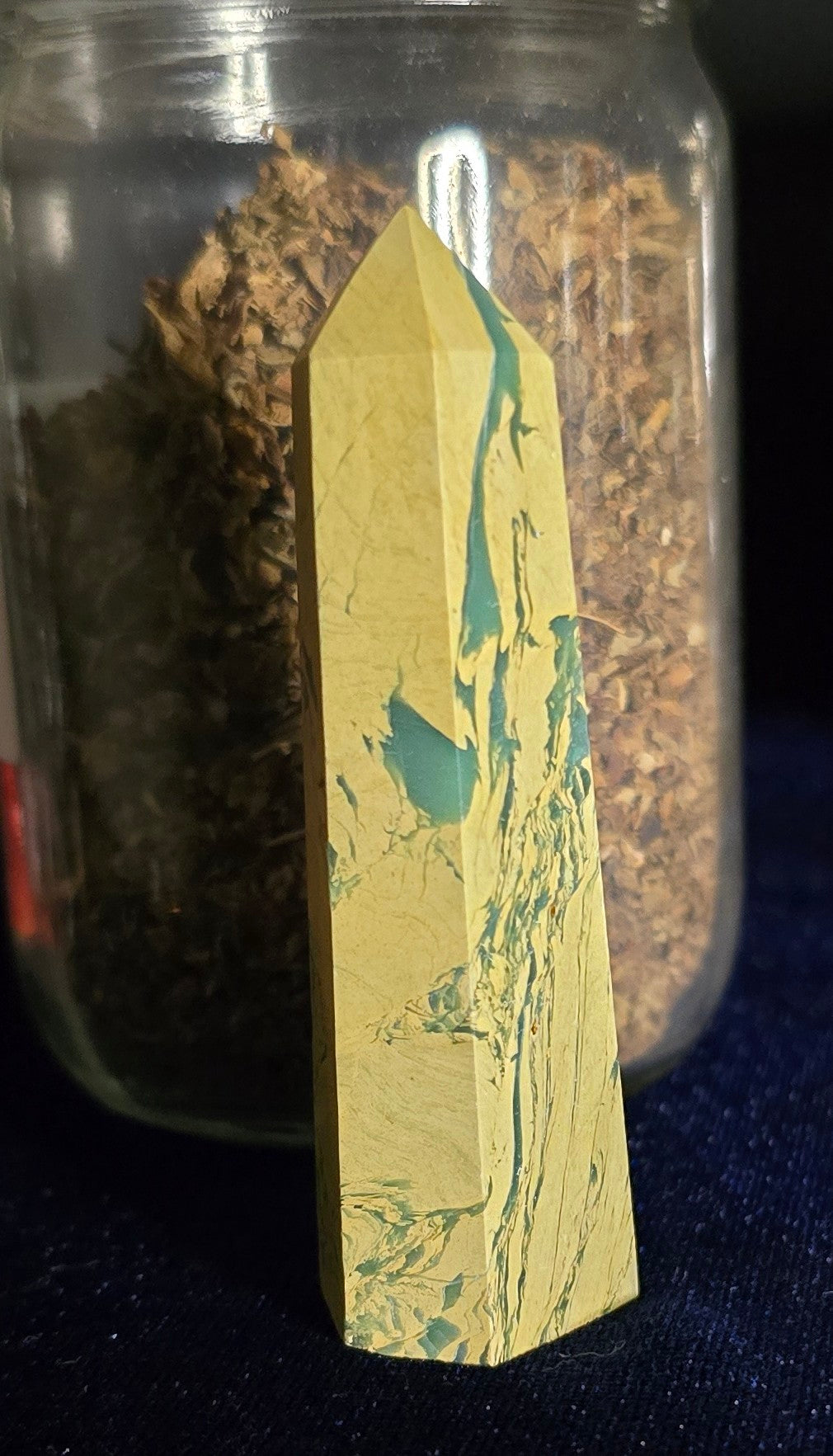 Bamboo Jasper Agate Point Obelisk – Metaphysical | Natural Bamboo Jasper Agate for Stability| Crystal for Meditation & Ritual Use