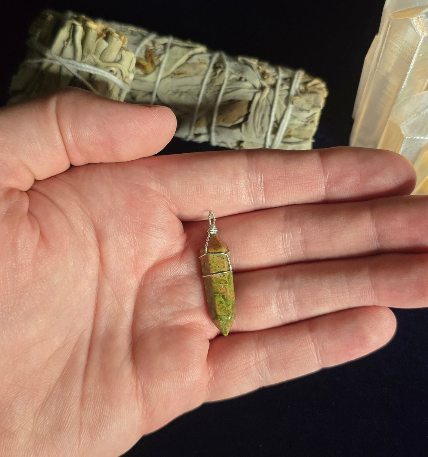 Unakite Point for Emotional Balance