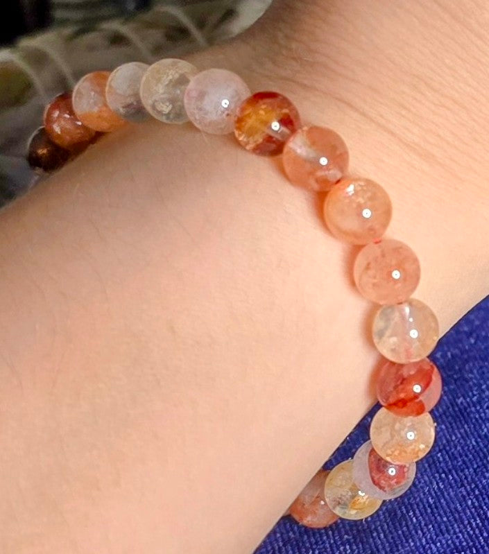 Himalayan Fire Quartz Bracelet for Passion and Transformation