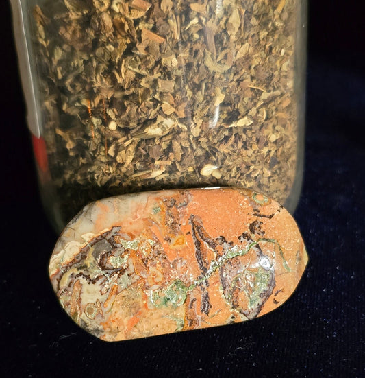 Peach Agate Palm Stone – Metaphysical | Natural Peach Agate for Emotional Comfort| Crystal for Meditation & Ritual Use