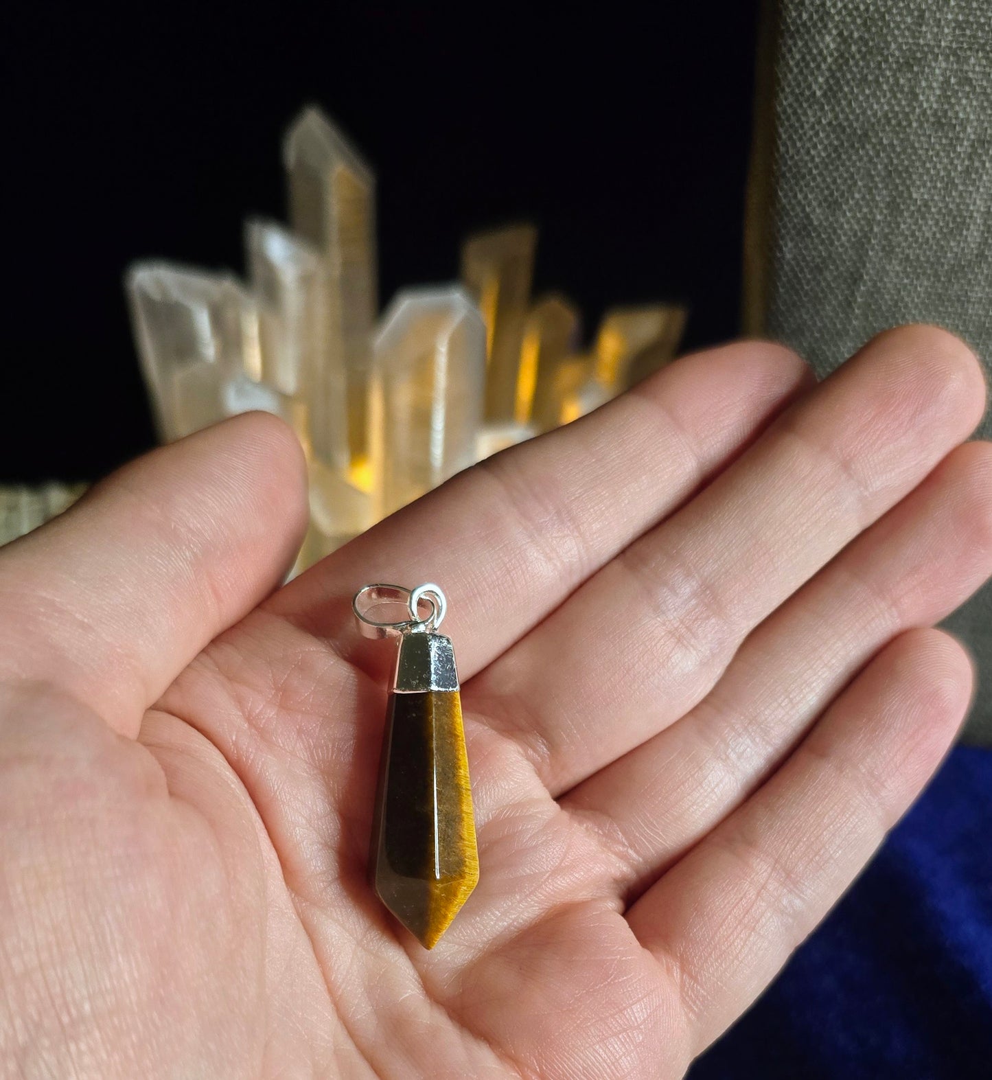 Tiger Eye Pendant for Prosperity and Protection