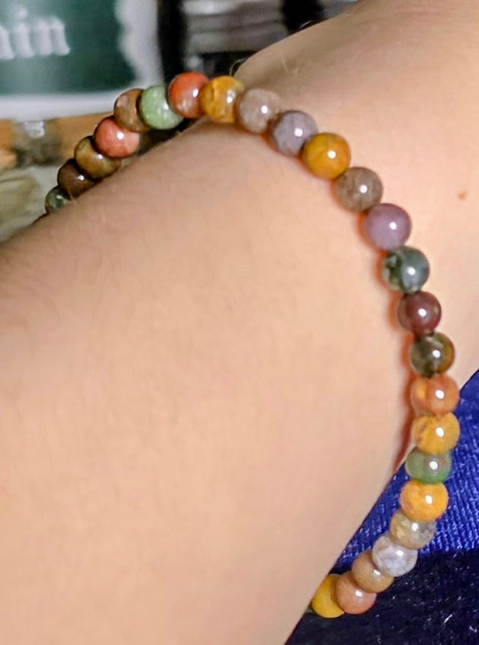 Ocean Jasper Bracelet for Stability and Nurturing