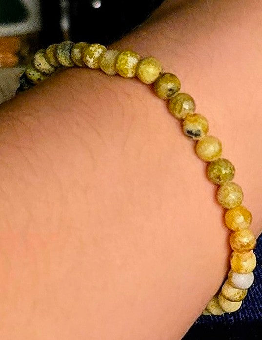 Yellow Turquoise Bracelet for Tranquility and Communication