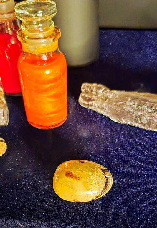 Jasper Septarian Palm Stone for Grounding and Nurturing Energy