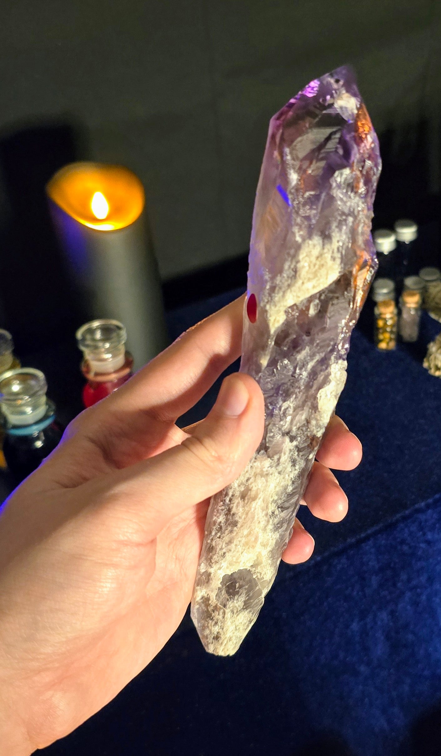 Bahia Amethyst Dragontooth Spear – Crown of Insight, Spirit, and Protection