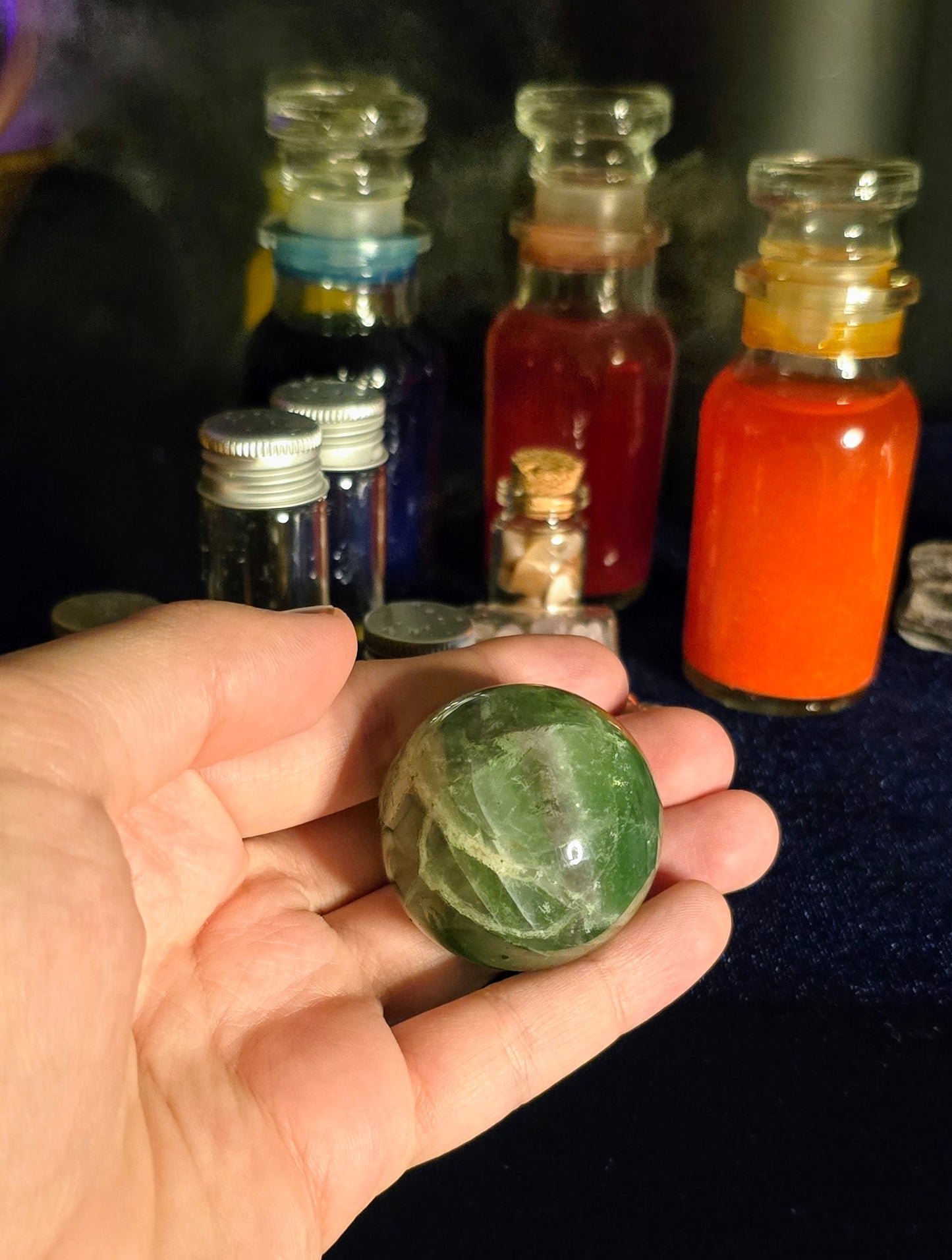 Fluorite Rainbow Sphere for Multidimensional Healing