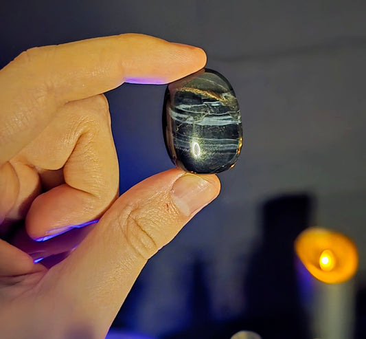 Blue Tiger Eye Polished Tumbles– Hawk’s Vision, Calm Insight, and Throat Empowerment