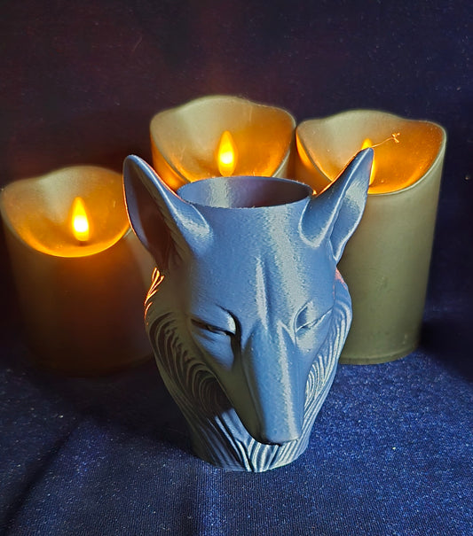 Sleek Wolf Desktop Organizer