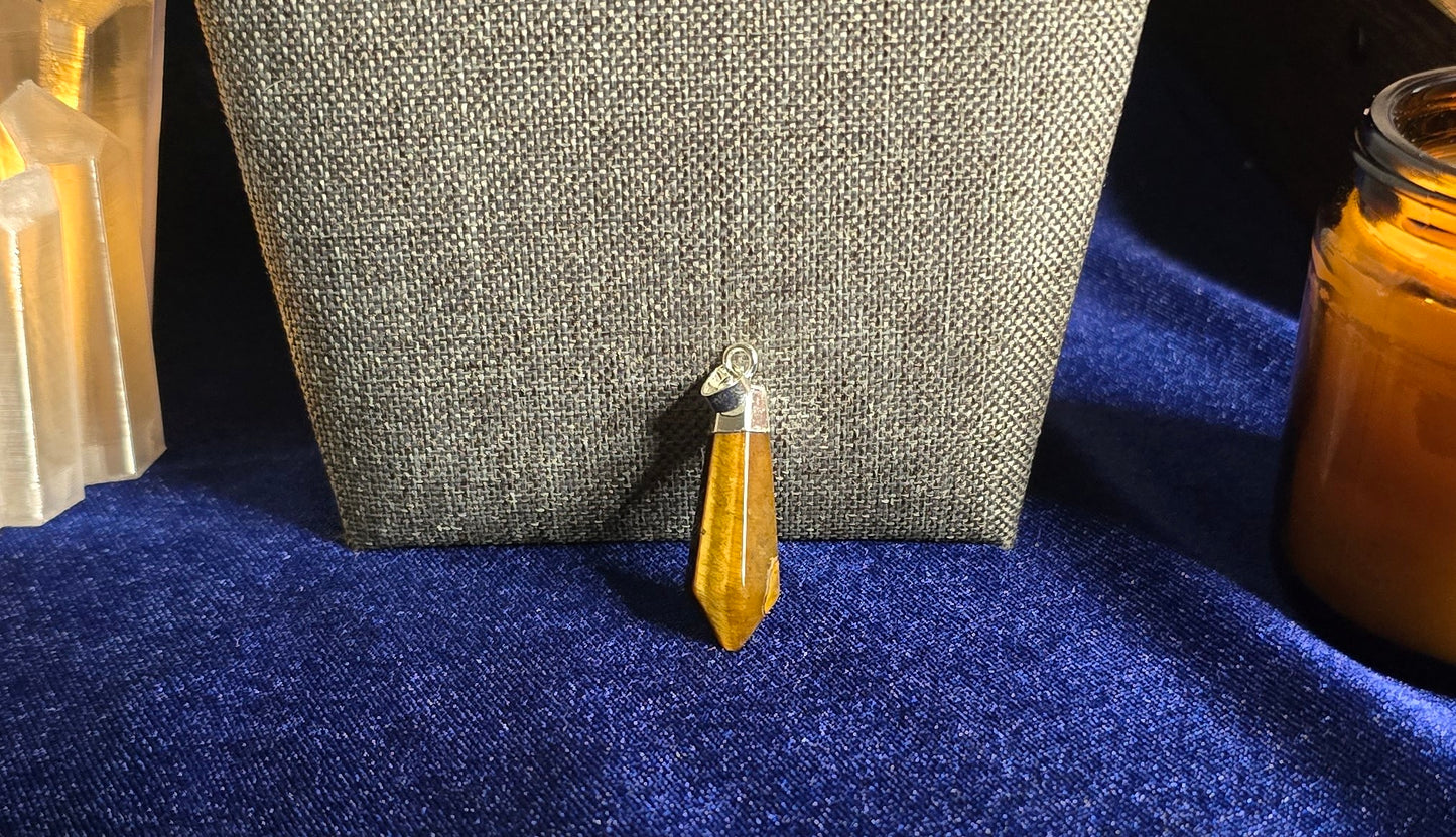 Tiger Eye Pendant for Prosperity and Protection