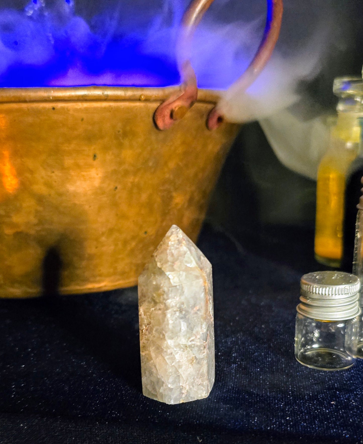 Radiant Smoky Quartz Obelisk with Unique Inclusions