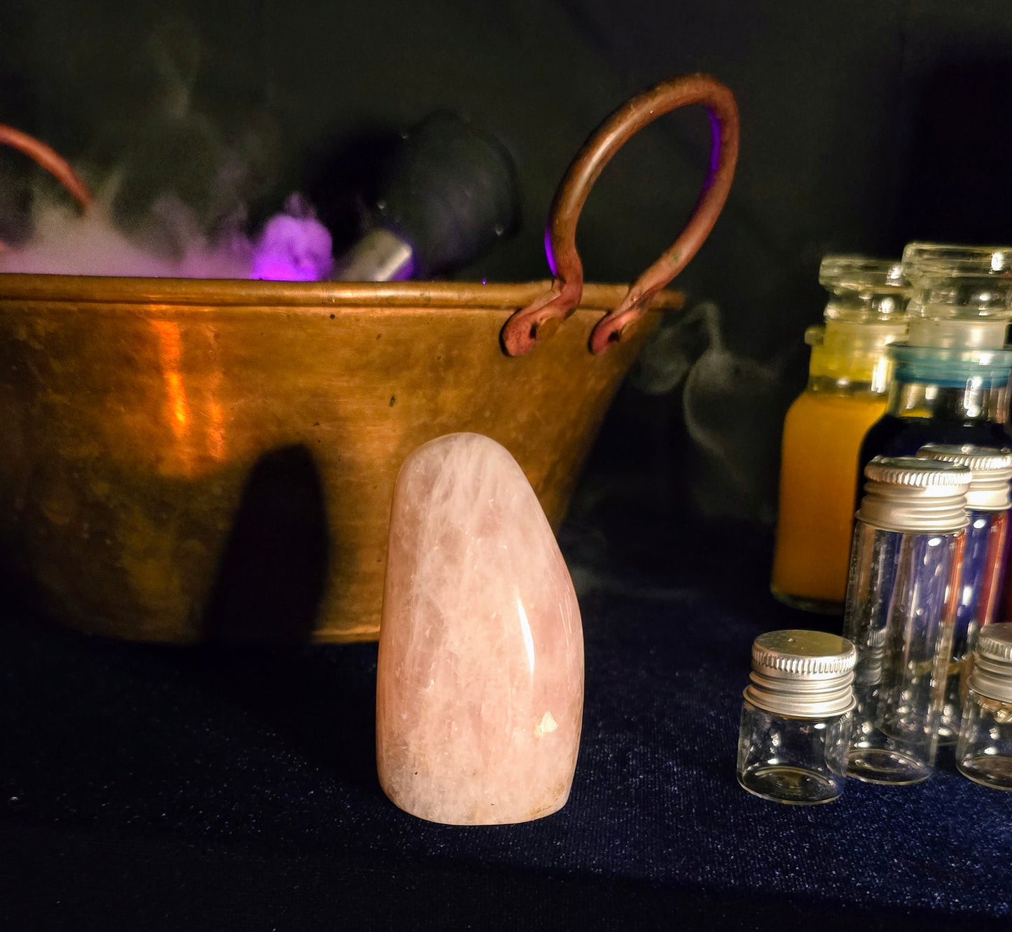 Rose Quartz Freeform Heartstone of Universal Love