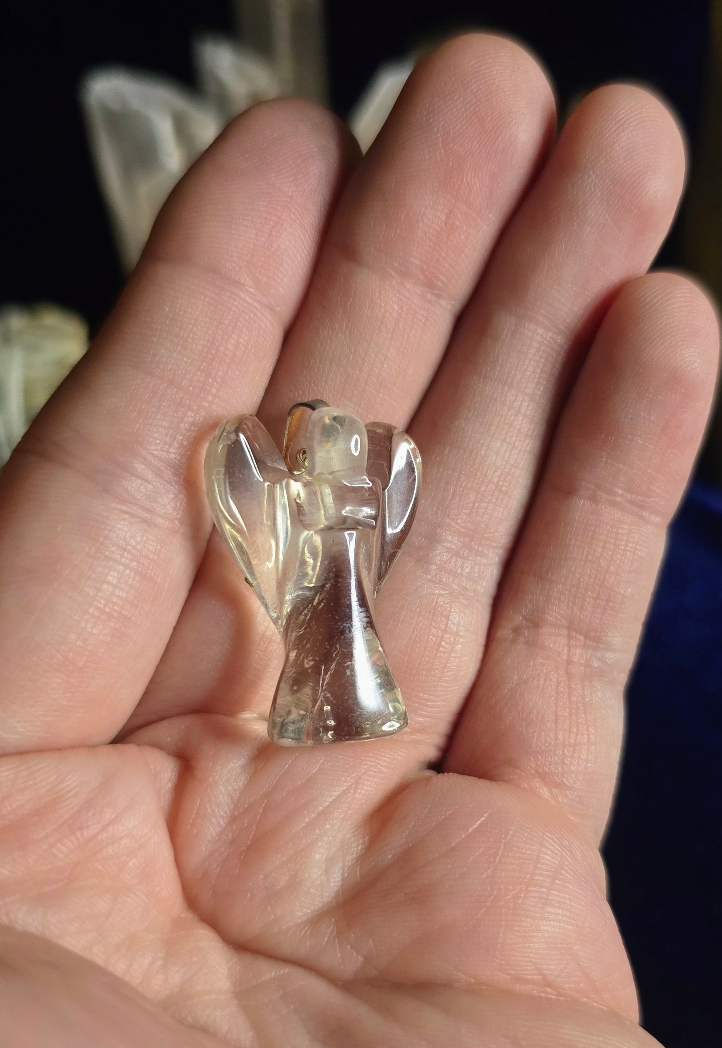 Smoky Quartz Angel Pendant for Spiritual Grounding